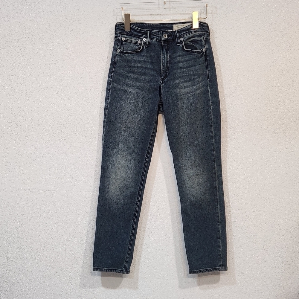 Rag & Bone Womens Nina High Rise Ankle Cigarette Step Hems Vallery Jeans Size 26
